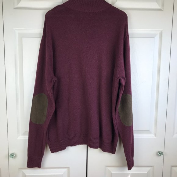 Chaps Mens Classic Fit Cotton Button Mock Sweater - Picture 8 of 16